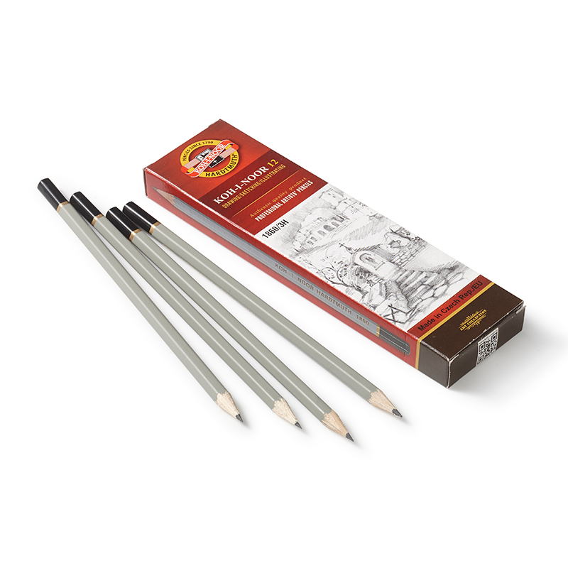 Grafitpennor med en genomsnittlig hårdhet 12st/förpack image