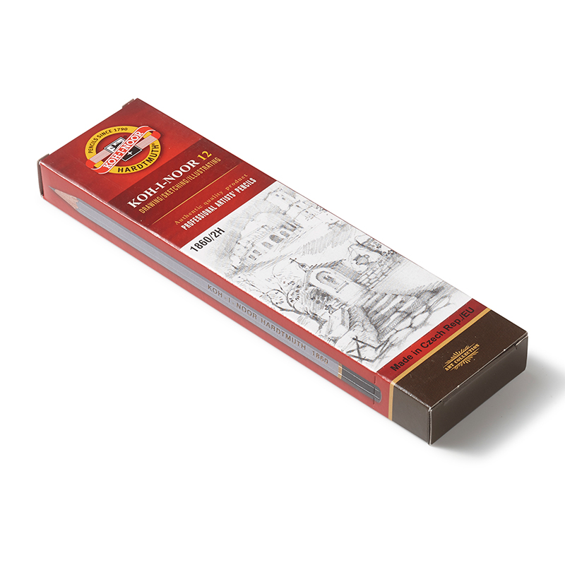 Graphite Pencils with a hard lead - 2H - medium hard image