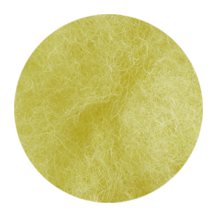 Filges kardad ull växtfärgad, enfärgade - 100 gram - citrongul  image