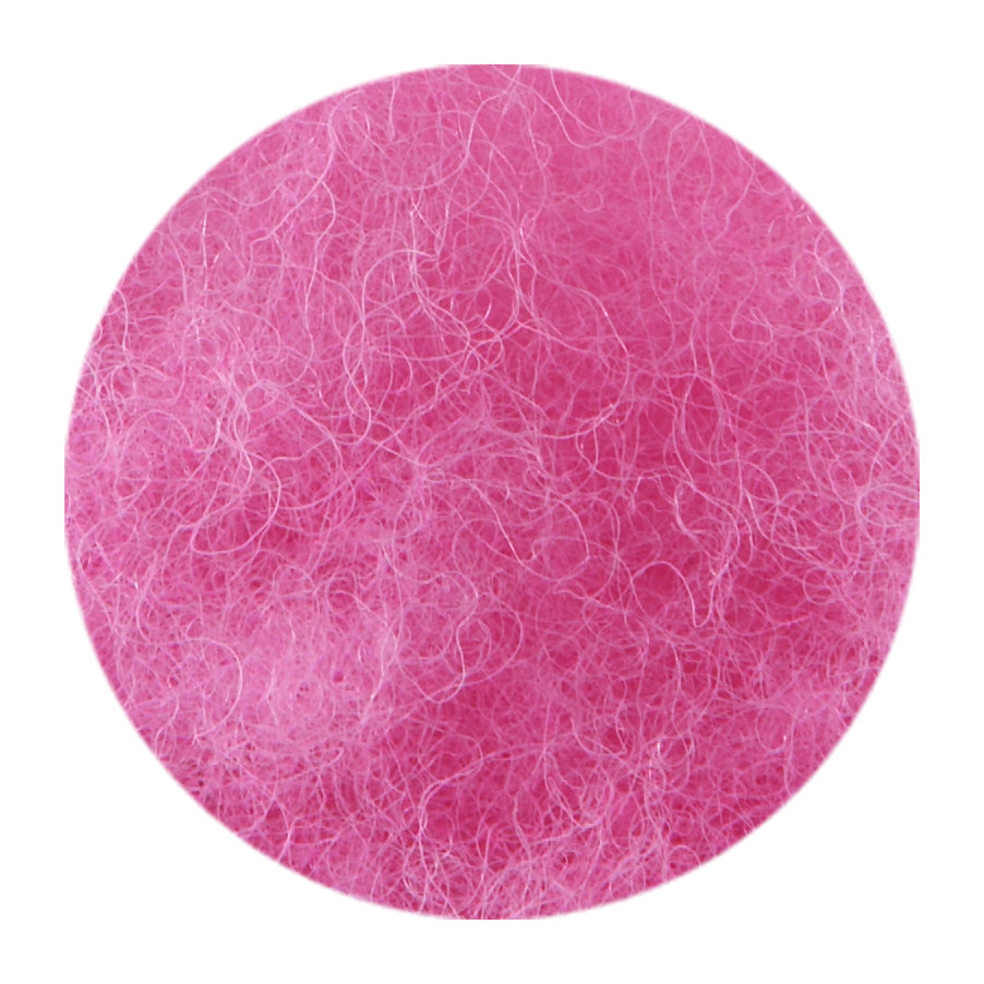 Filges kardad ull växtfärgad, enfärgade - 100 gram - rosa image