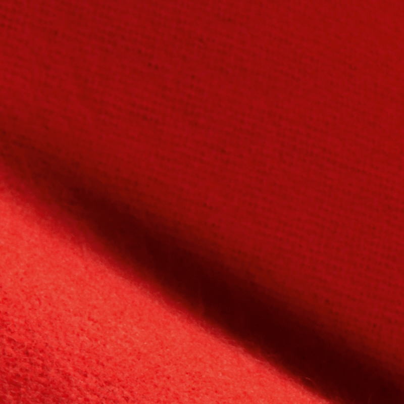 Flanell ren bomull - 130x500 cm -enfärgade - färg: röd image