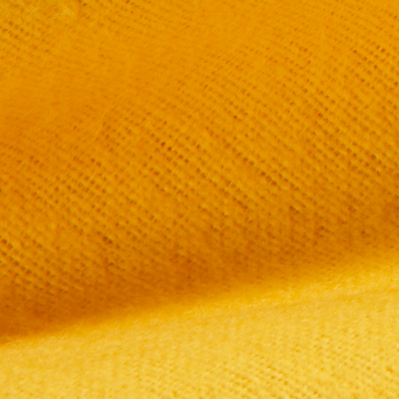 Flanell ren bomull - 130x500 cm -enfärgade - färg: guldgul image