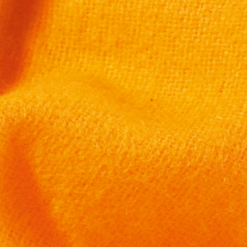 Flanell ren bomull - 130x500 cm -enfärgade - färg: ljusorange image