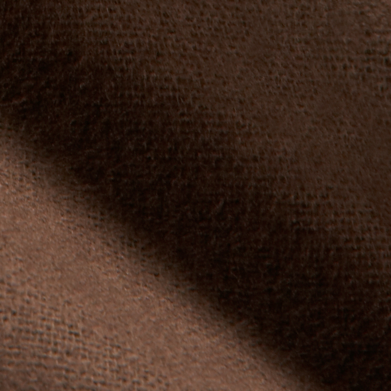 Flanell ren bomull - 130x500 cm -enfärgade - färg: mörkbrun image