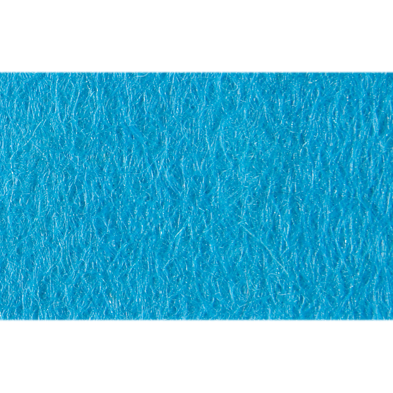 Filt - 50:50 - 45x250 cm - enfärgad - blå  image