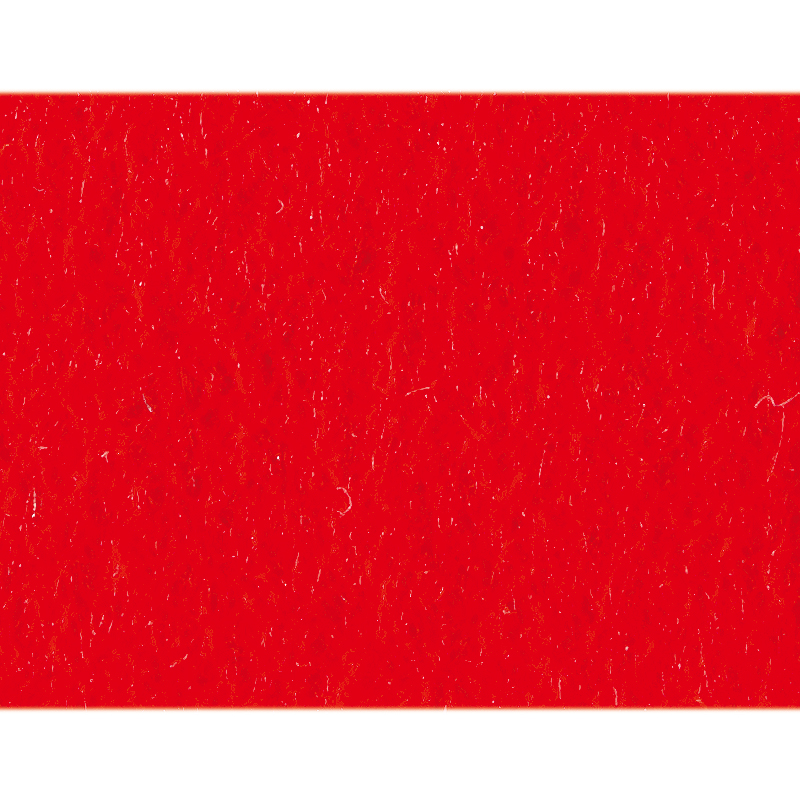 Filt - 45x250 cm - enfärgad - röd  image