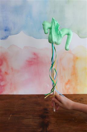 Sarah's Silks Wand Dragon - Green  image