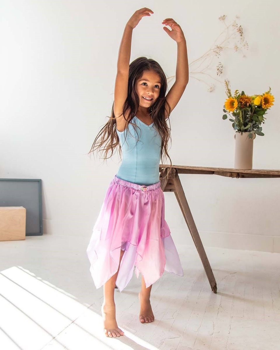 Sarah's Silks Reversible Fairy Skirt - Pink/Lavender  image