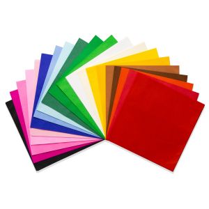 Silkespapper FSC 16x16 cm - 20 mixade färger - 240 blad 