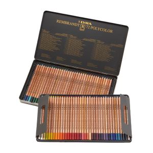 Lyra Rembrandt Polycolor, sortiment,72 färger i plåt etui