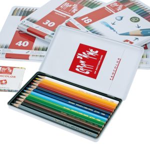 Caran d'Ache Fancolor Aquarellpennor - 12 färger