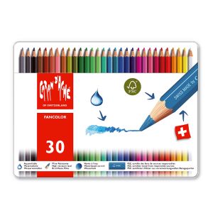 Caran d'Ache Fancolor Aquarellpennor- 30 färger