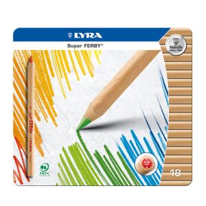 Lyra Super Ferby - olackade - sortiment - 18 färger
