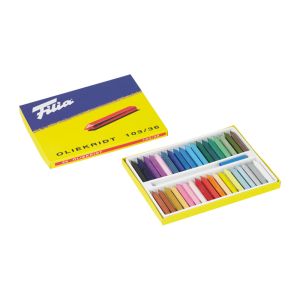 Filia oil crayons series 103, 24 blandade färger. 