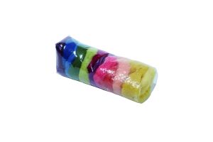 Filges kardad ull växtfärgad, enfärgade - 100 gram - 10 mixade färger 