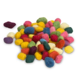Filges Felt Beads - blandade färger 50 g/påse