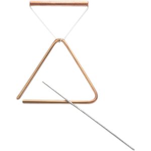 Triangle set bronze medium-sized, hammered -
