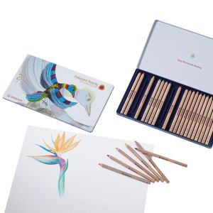 Stockmar Colored Pencils Triangular 24 Colors + 1 Graphite Pencil