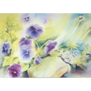 Marjan van Zeyl Postcards - Violets